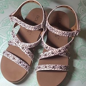 New Corky’s Gray Leopard "Under The Sun" Wedge Sandals